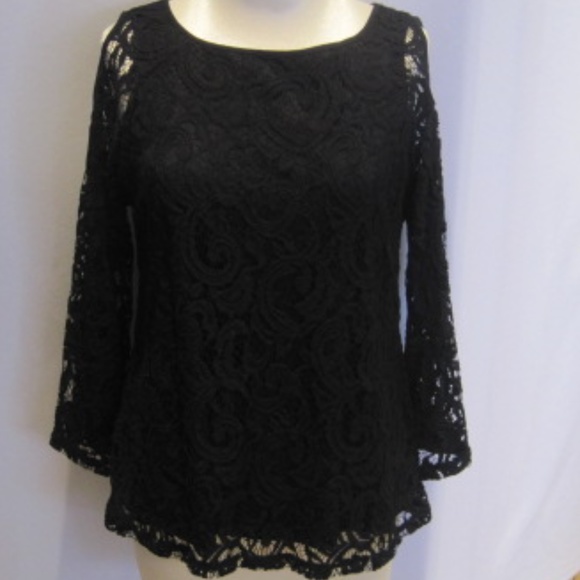 ADRIANNA PAPELL Lace Top - Picture 2 of 7